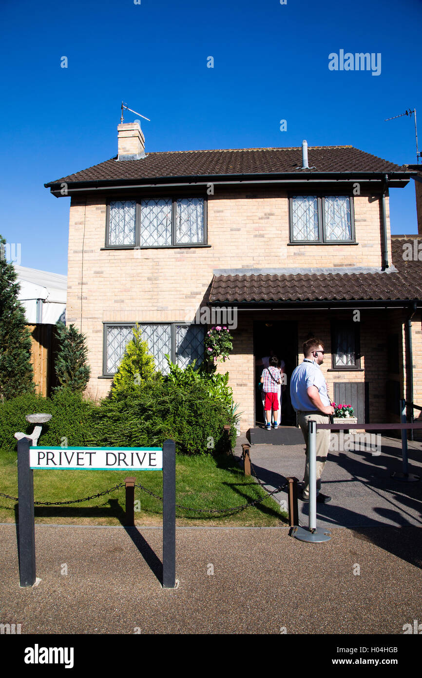 Privet Drive, Harry Potter's House,Warner Brothers tour dello studio, la realizzazione di Harry Potter, Londra Foto Stock