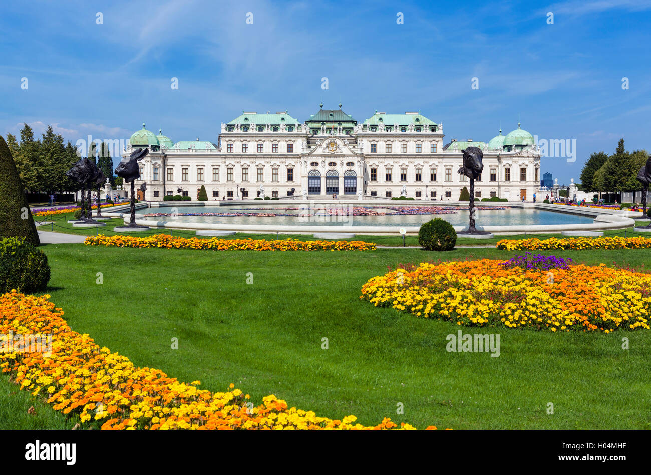 La Oberes Belvedere, palazzo estivo del principe Eugenio di Savoia, Vienna, Austria Foto Stock