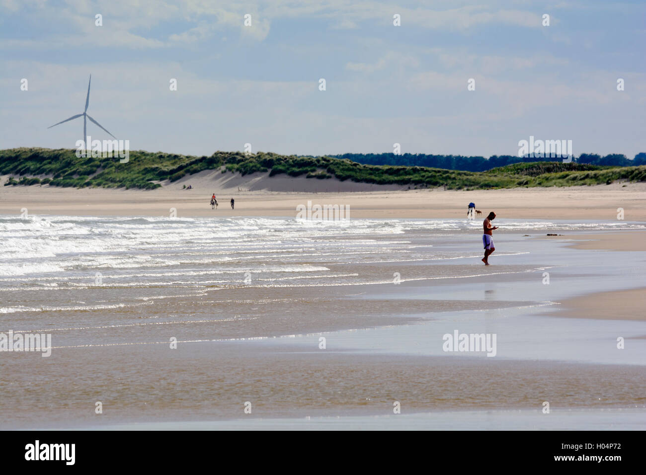 Druridge Bay, Northumberland Foto Stock
