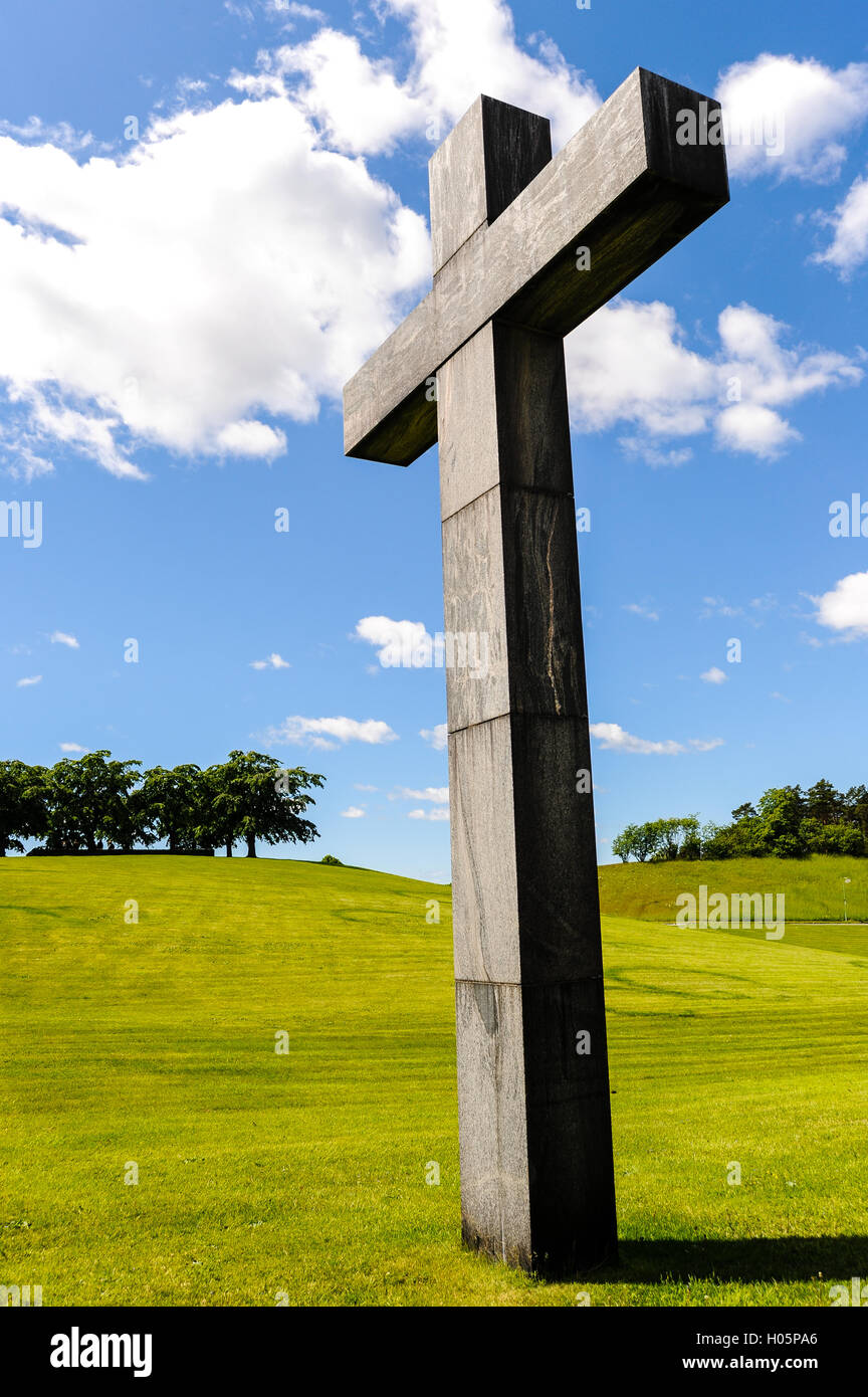 Stoccolma, Svezia. Skogskyrkogården, Il Cimitero del Bosco. Foto Stock