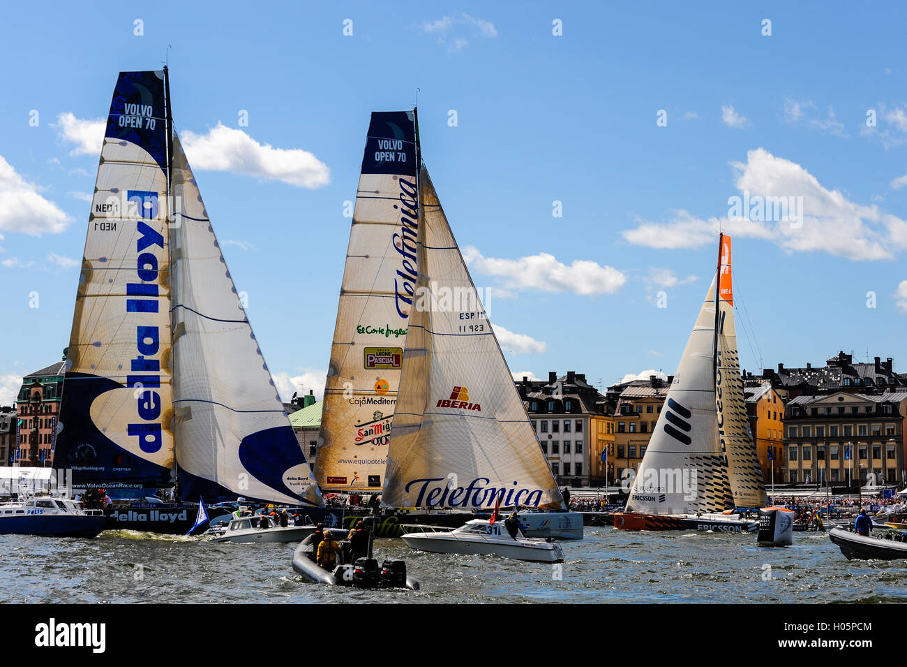 Stoccolma, Svezia. Volvo Ocean Race 2008-2009 scalo a Stoccolma. Foto Stock