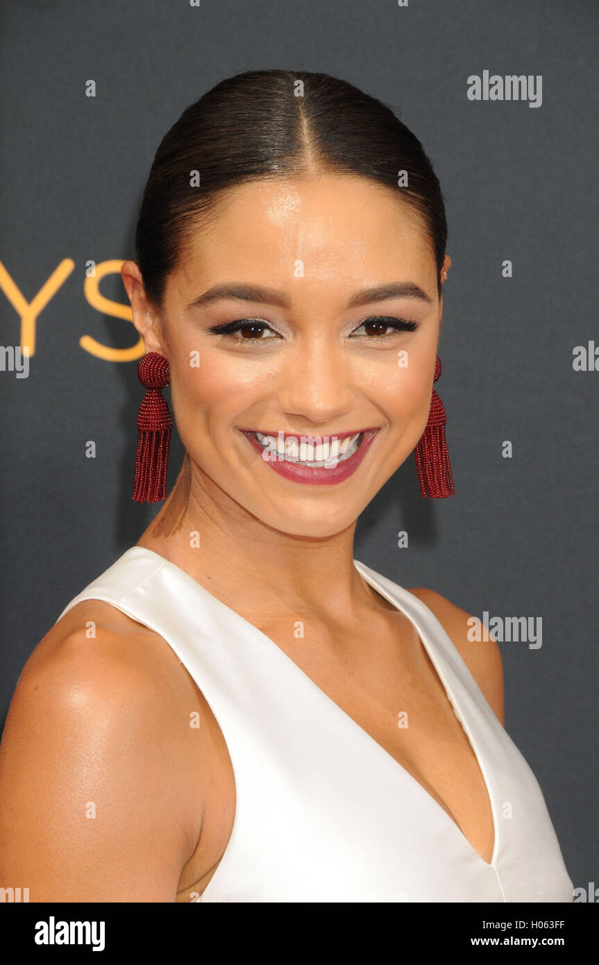 Los Angeles, California, USA. Xviii Sep, 2016. 18 settembre 2016 - Los Angeles California USA - attrice Rachel Smith presso la 68Prime Time Emmy Awards - Gli arrivi presso il Microsoft Theatre di Los Angeles © Paul Fenton/ZUMA filo/Alamy Live News Foto Stock