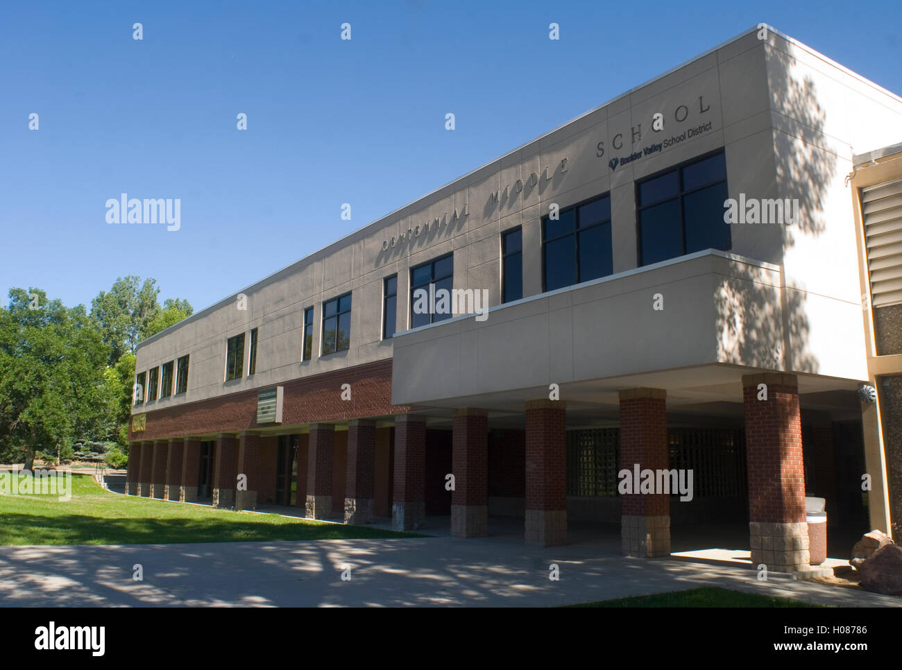 Il Centennial Middle School, Boulder, Colorado Foto Stock