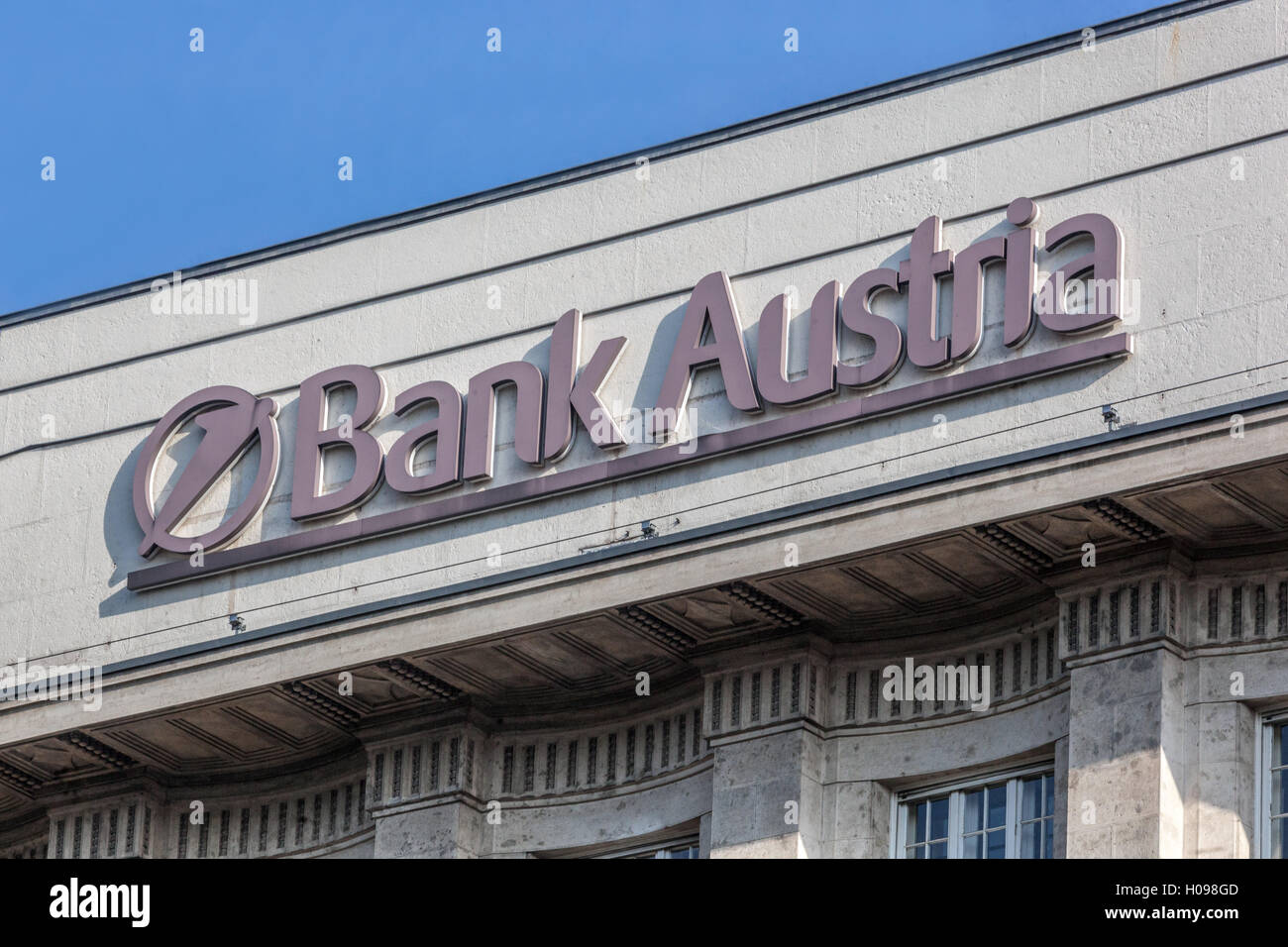 Bank Austria. Il logo, segno, Vienna, Austria Foto Stock