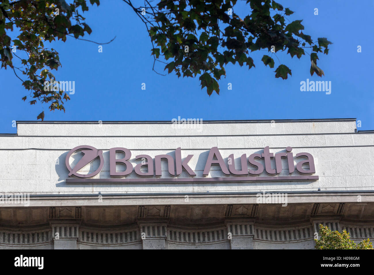Bank Austria. Il logo, segno, Vienna, Austria Foto Stock