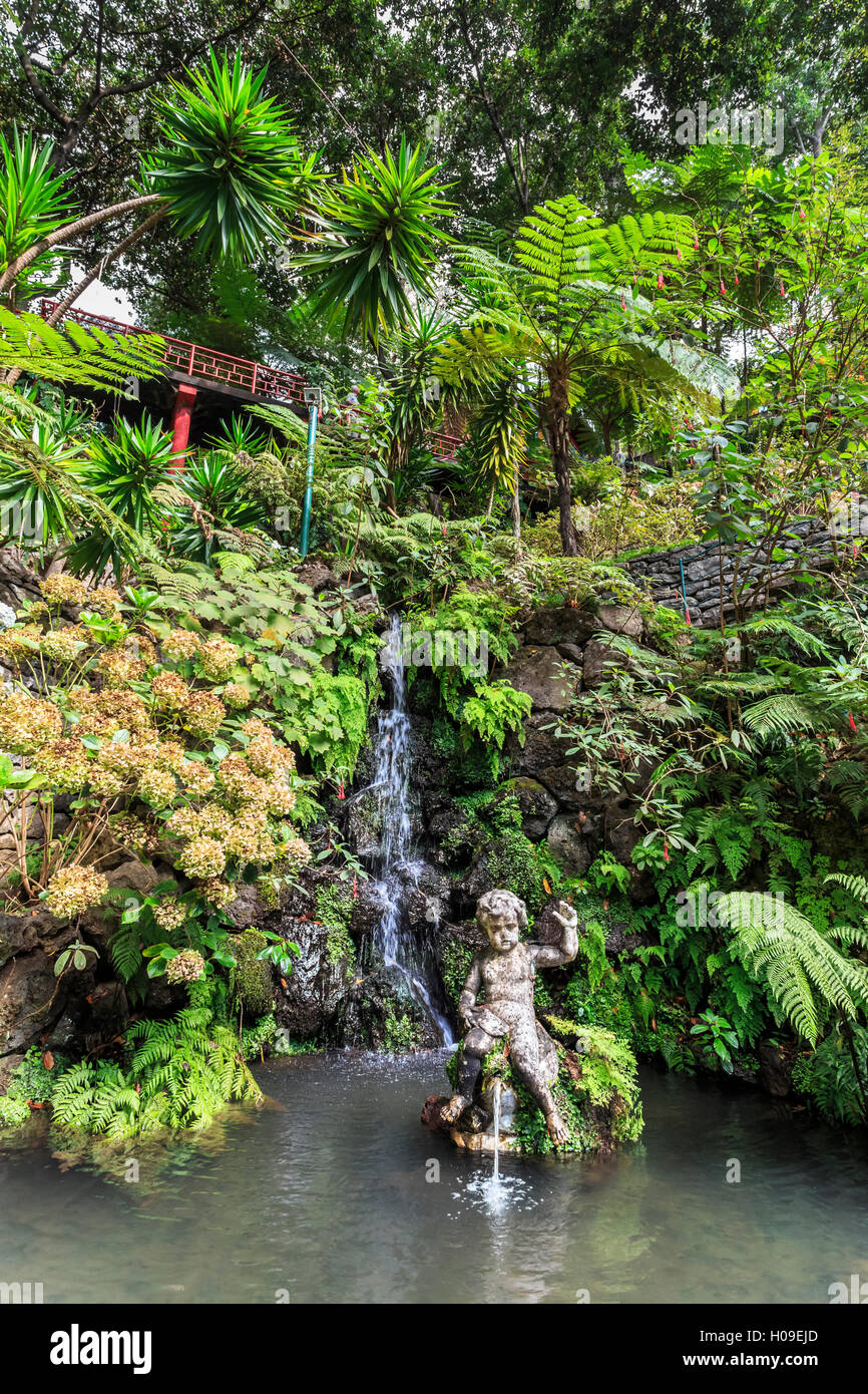 Monte Palace Tropical Garden, uno di Madera più famoso, Monte, Funchal, Madeira Atlantico, Portogallo, Europa Foto Stock