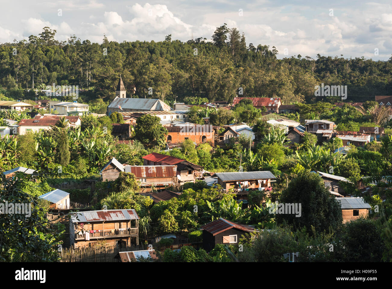 Andasibe Town, Est del Madagascar, Africa Foto Stock