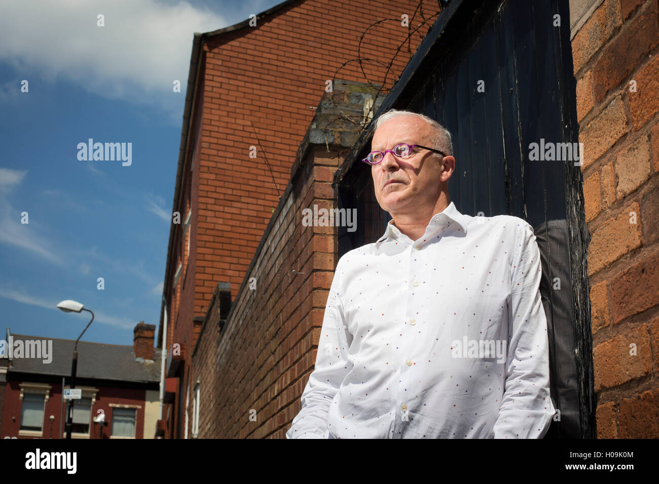 Avvocato difensore dei diritti umani Phil Shiner in Birmingham. Foto Stock