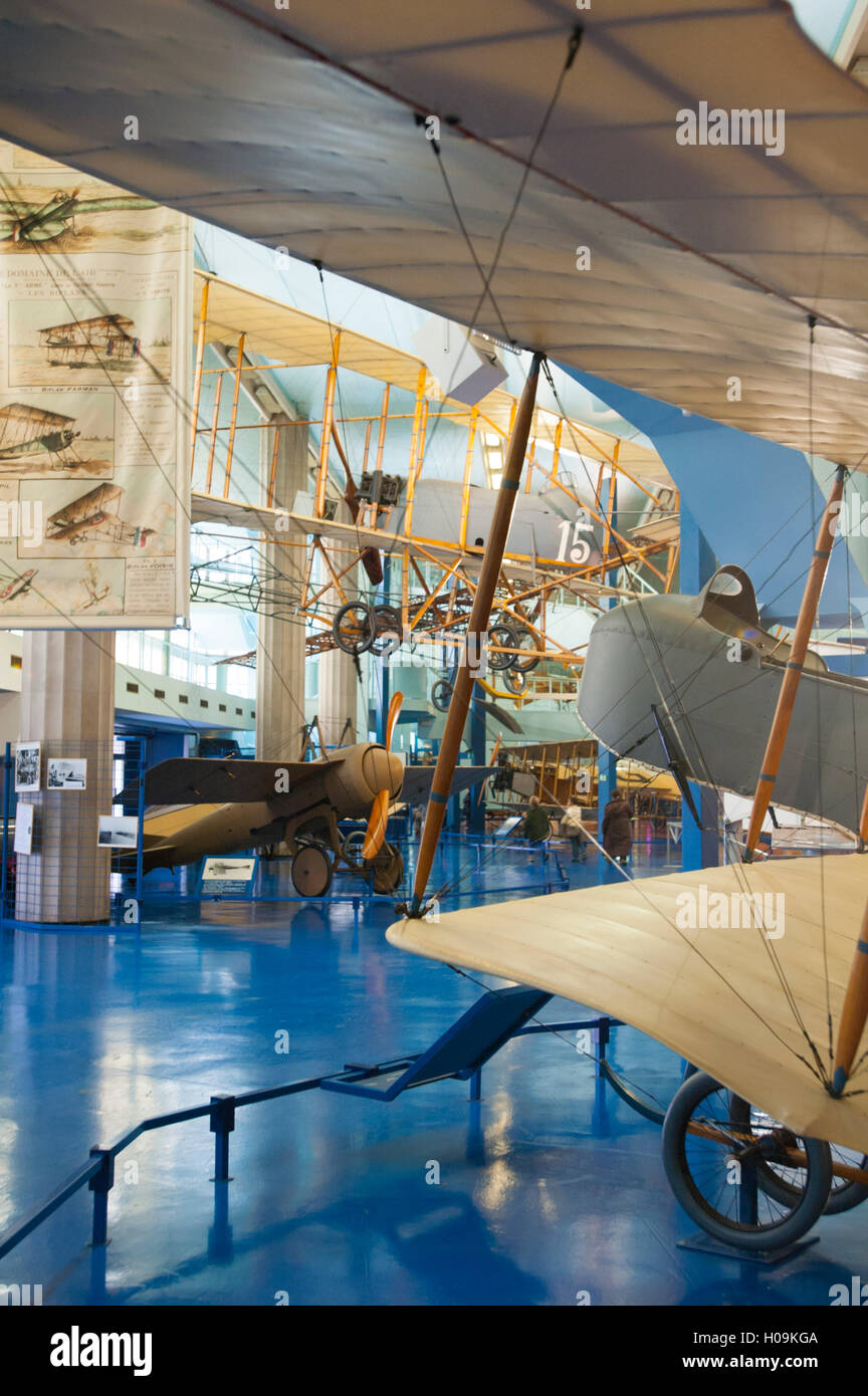 Francia, Seine-Saint-Denis (93), aeroporto Paris le Bourget, museo dell'aria de l'espace, prima guerra mondiale sala aerei storici con Farman HF.20 Foto Stock