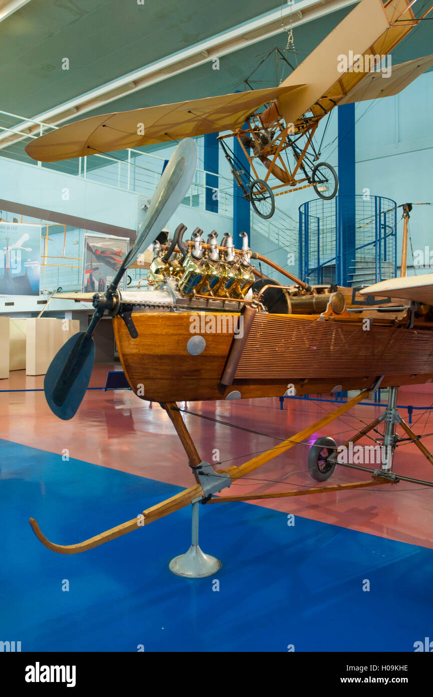 Francia, Seine-Saint-Denis (93), aeroporto di Parigi le Bourget, museo dell'aria de l'espace, prima sala degli aerei storici, aereo Levavasseur Antoinette Foto Stock