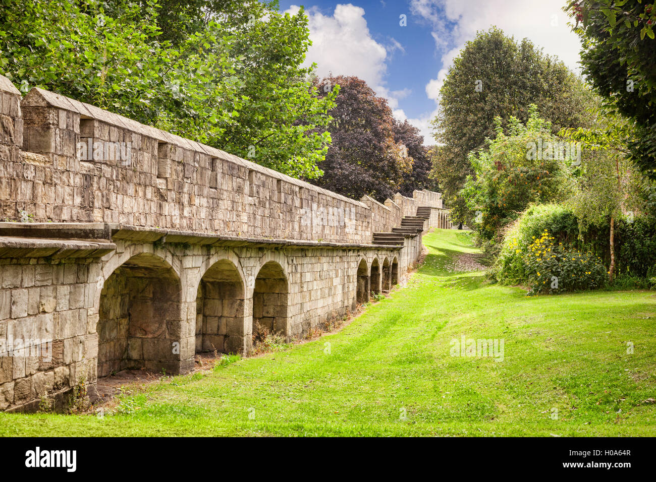 York Mura, North Yorkshire, Inghilterra, Regno Unito Foto Stock