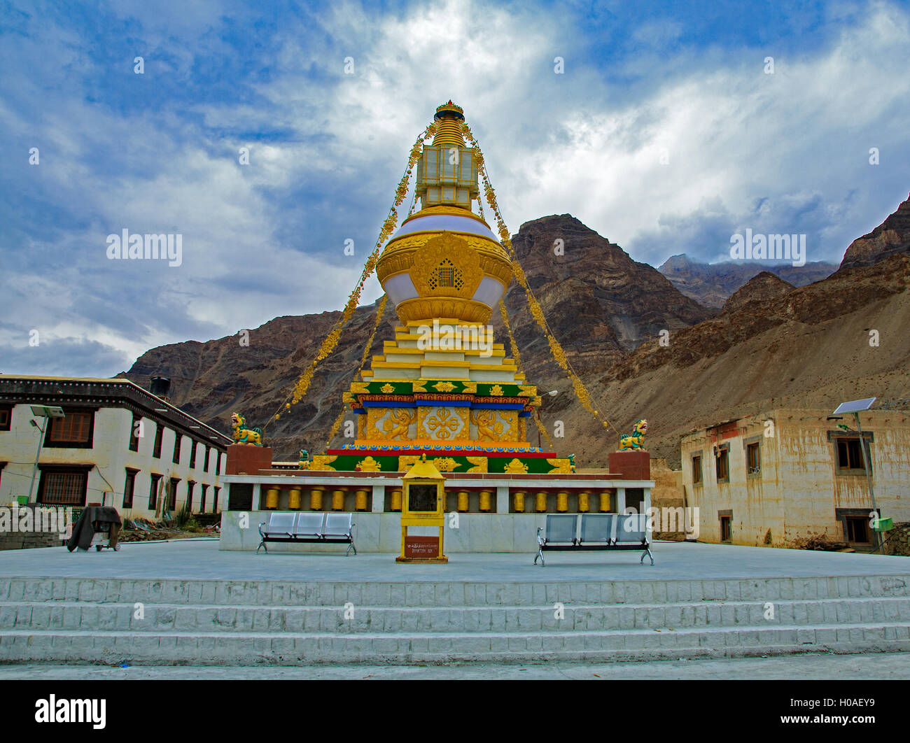 Nuovo Tabo monastero - Spiti Valley (Himachal Pradesh, India) Foto Stock