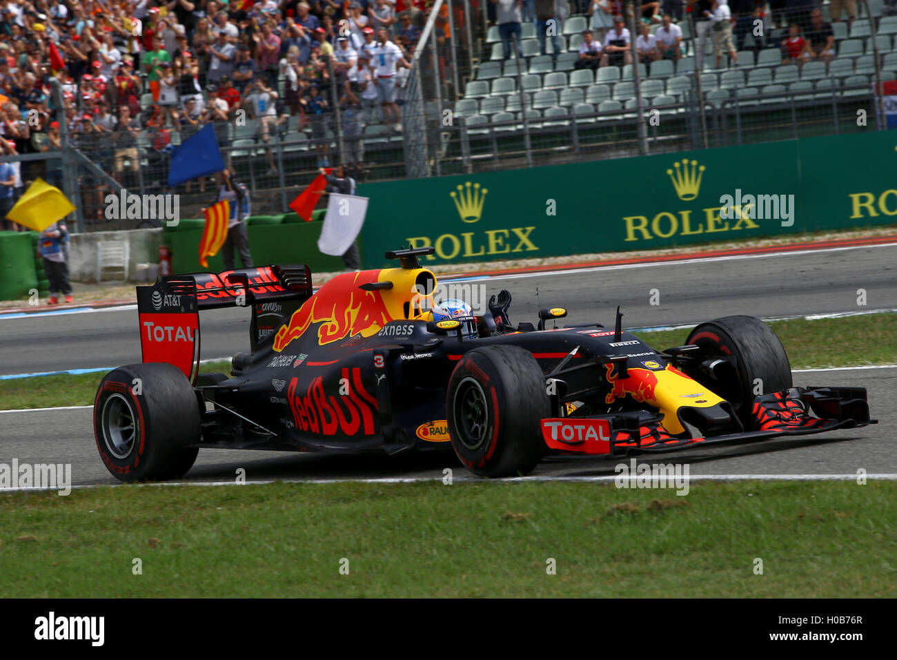 Daniel Ricciardo, la Red Bull Racing, il Gp di Germania 2016, Hockenheim Foto Stock