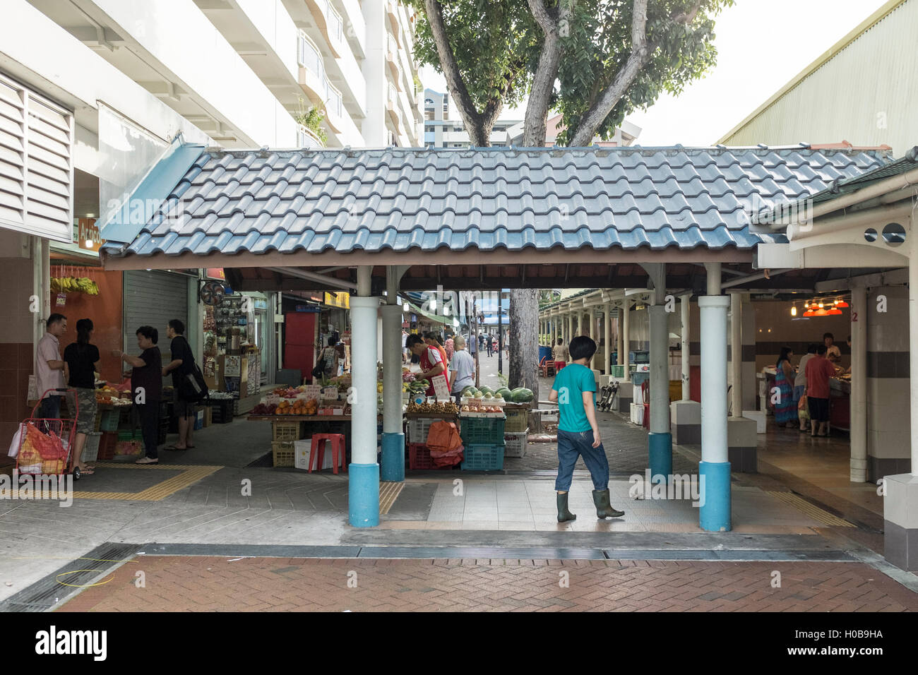 Il complesso residenziale in Geylang Bahru in Singapore Foto Stock