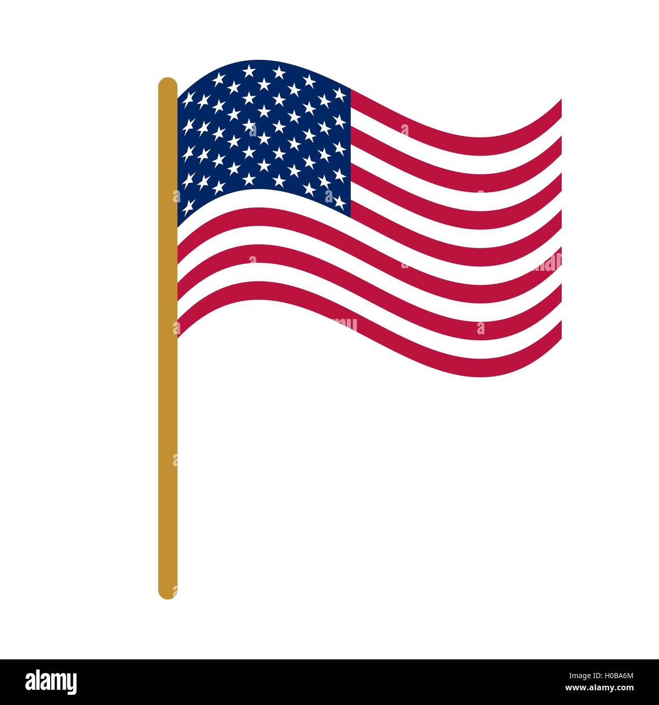 Politica nazionale ci ufficiale bandiera Illustrazione Vettoriale