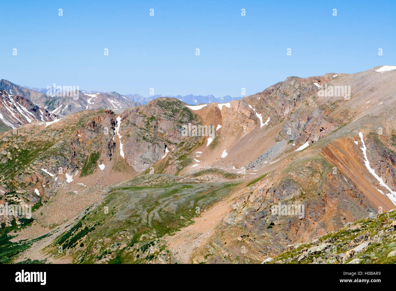 Panorama visto dal Monte massiccia Colorado Foto Stock