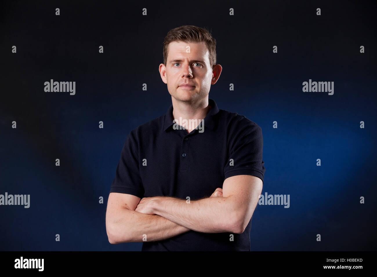 Matteo Goodwin, l'accademico britannico e Professore di Politica, al Edinburgh International Book Festival. Edimburgo, Scozia. Il 25 agosto 2016 Foto Stock