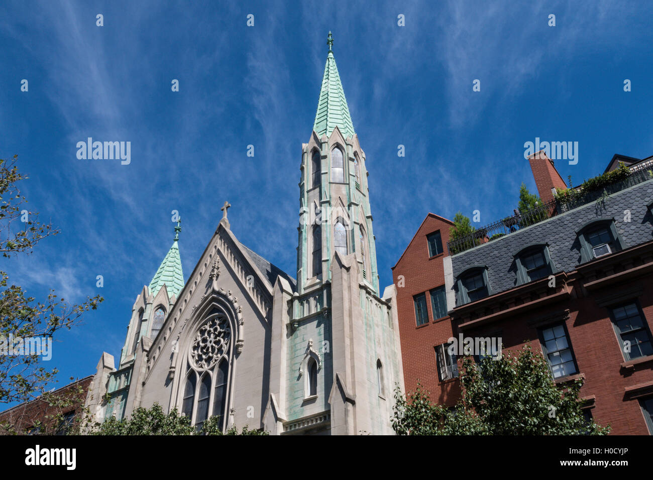 Il tedesco Chiesa evangelica luterana di San Paolo a Chelsea, New York, Stati Uniti d'America Foto Stock