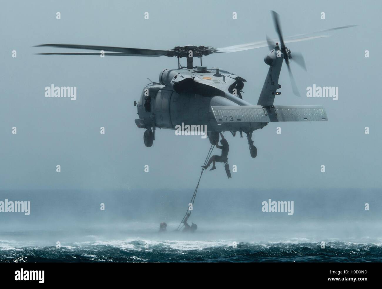 Stati Uniti Navy Special Operations Commander Task Group 56 Ordinanza sugli esplosivi tecnici di smaltimento condotta cast e operazioni di recupero nei pressi di Bahrain Giugno 6, 2016 nel Golfo Arabico. Foto Stock