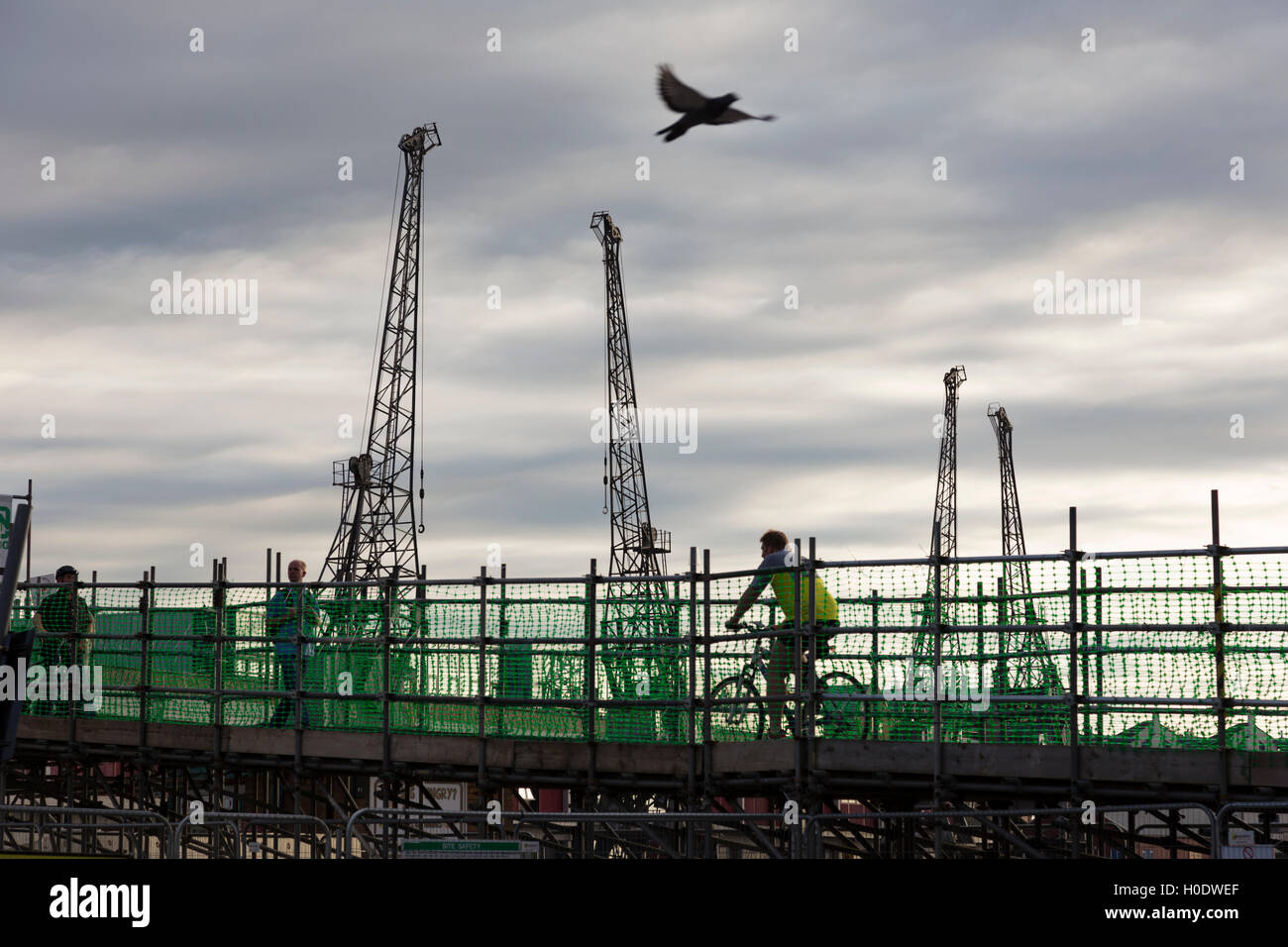 Il Footbridge in Bristol City Harbour, Bristol, Inghilterra, Regno Unito Foto Stock