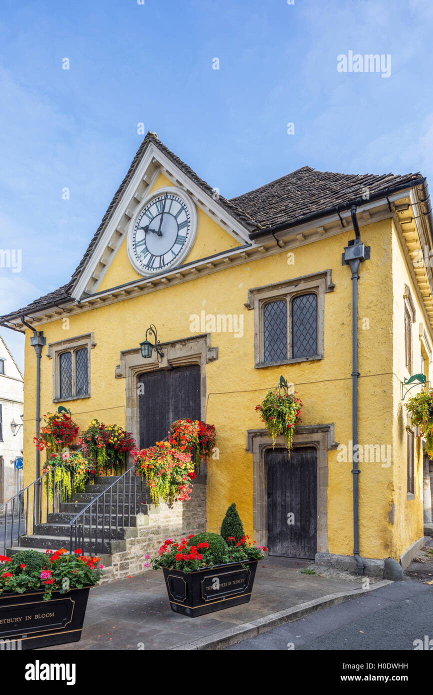 La casa di mercato (1665), a Tetbury Gloucestershire, England, Regno Unito Foto Stock