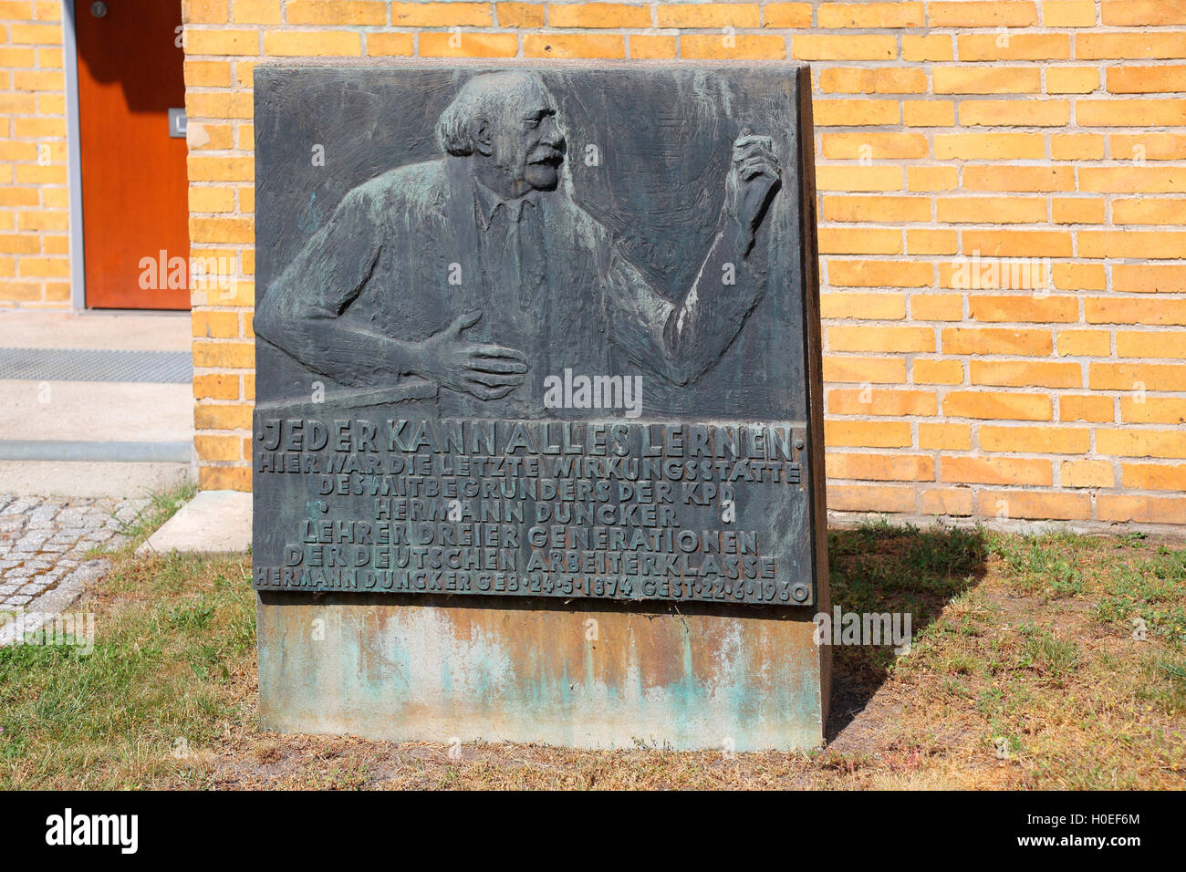 Bernau Baudenkmal Bundesschule Foto Stock