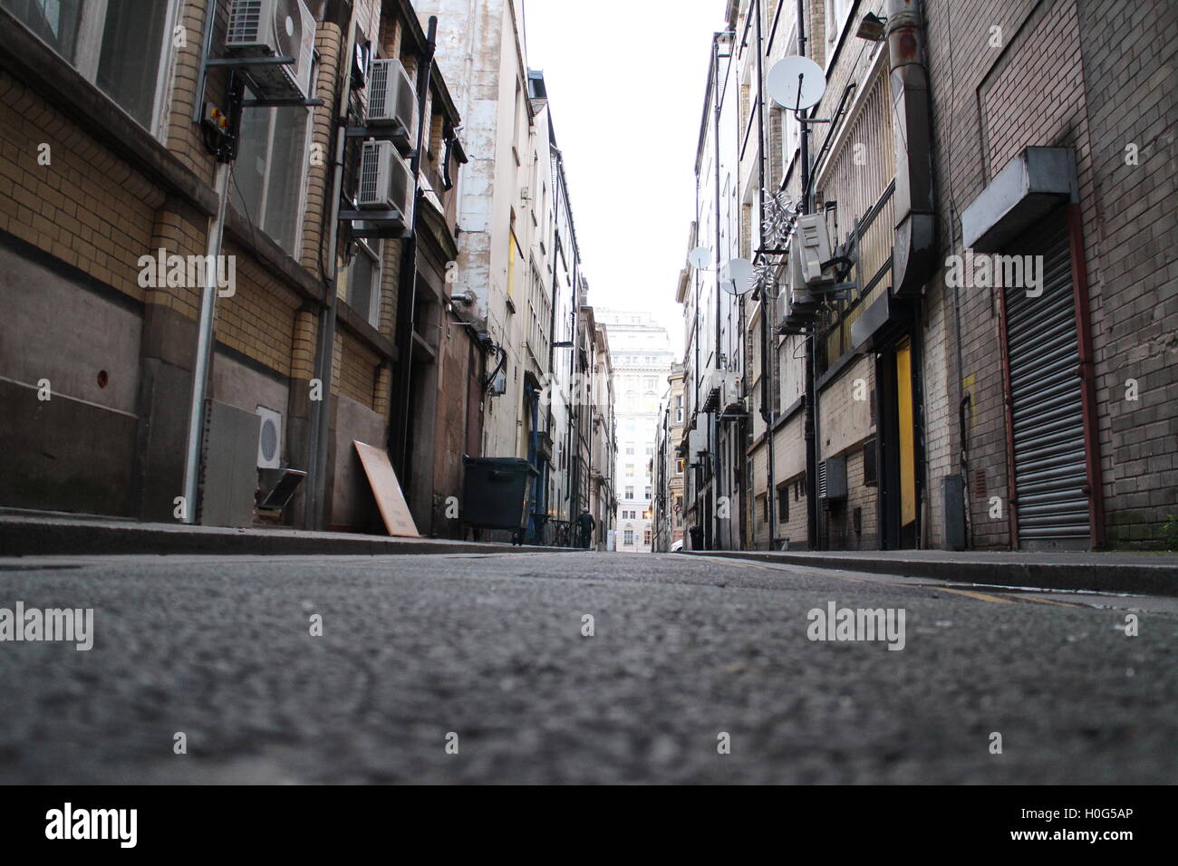 Strada laterale in Liverpool. Foto Stock