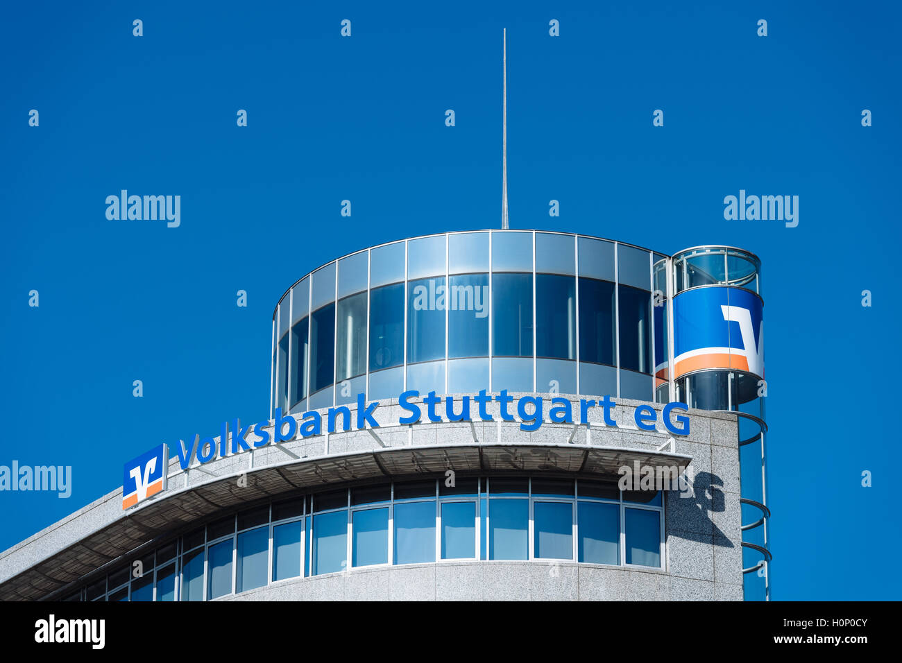 Volksbank eG Stoccarda Edificio amministrativo di Stoccarda, Baden-Württemberg, Germania Foto Stock