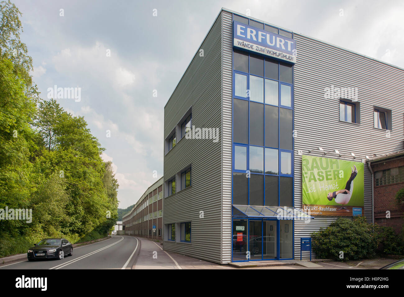 Deutschland, Renania settentrionale-Vestfalia, Wuppertal-Schwelm, Erfurt & Sohn KG, Erfurt-Tapeten-Fabrik Foto Stock