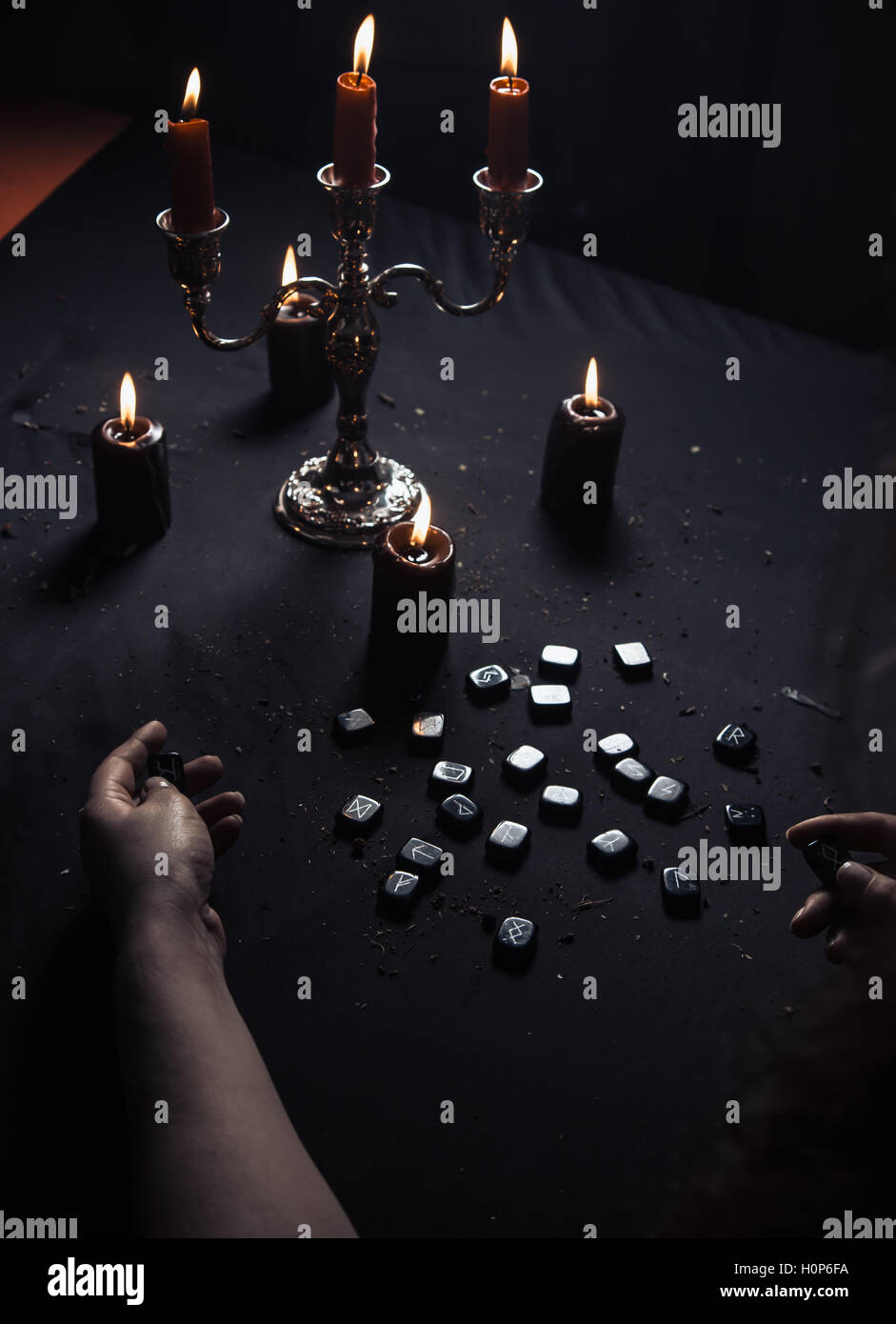 Divinazione da rune magiche Foto Stock