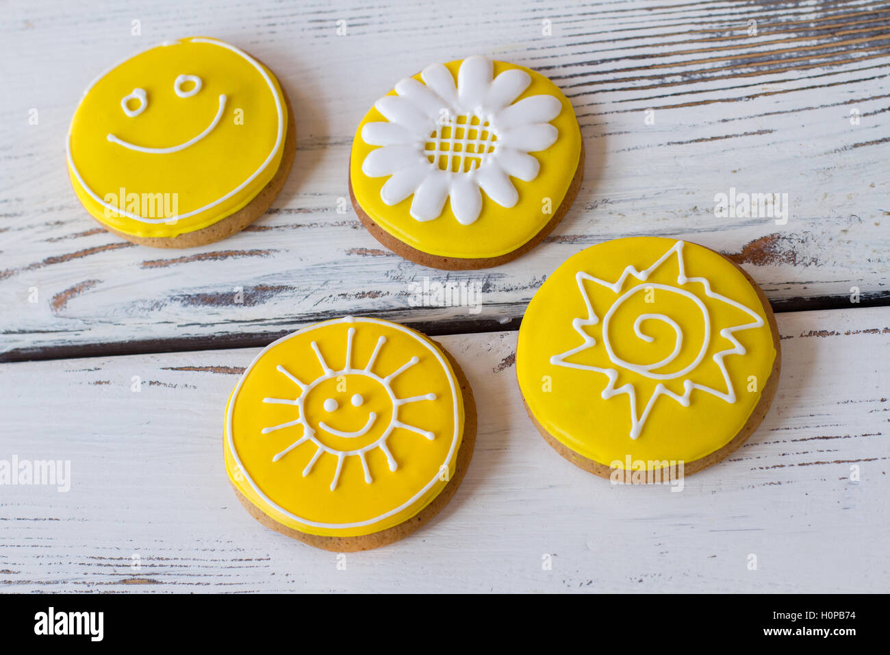 I cookie satinato con decoro. Foto Stock