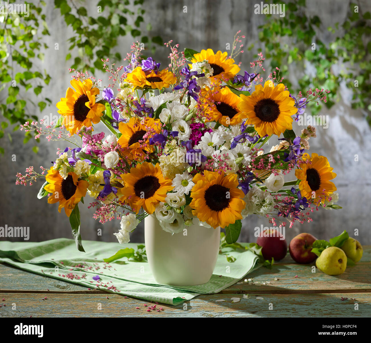 Bouquet di girasoli. Foto Stock