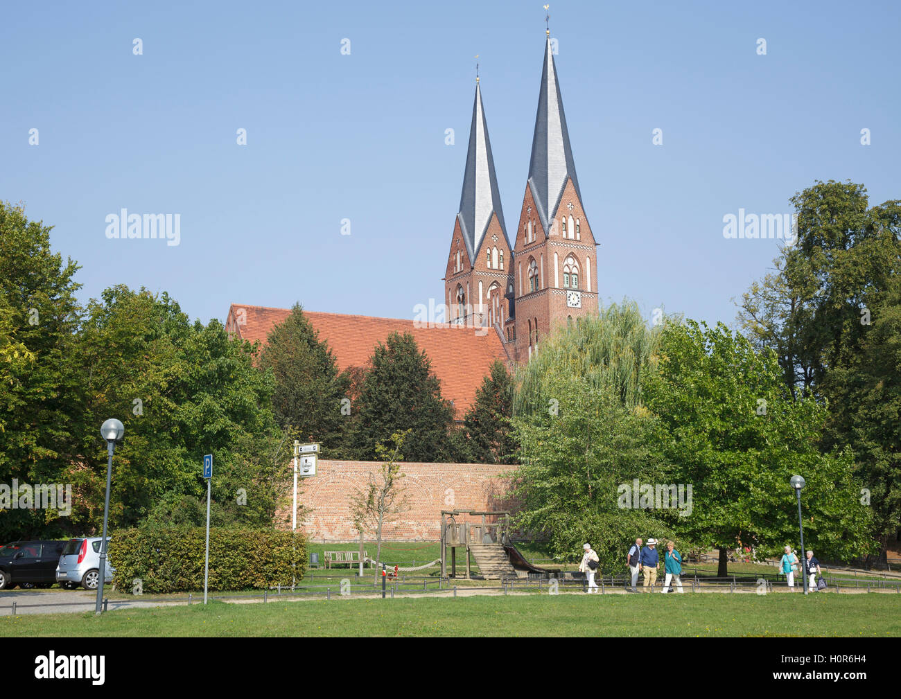 San Trinitatis Chiesa - Klosterkirche Sankt Trinitatis, Neuruppin, Brandeburgo, Germania Foto Stock