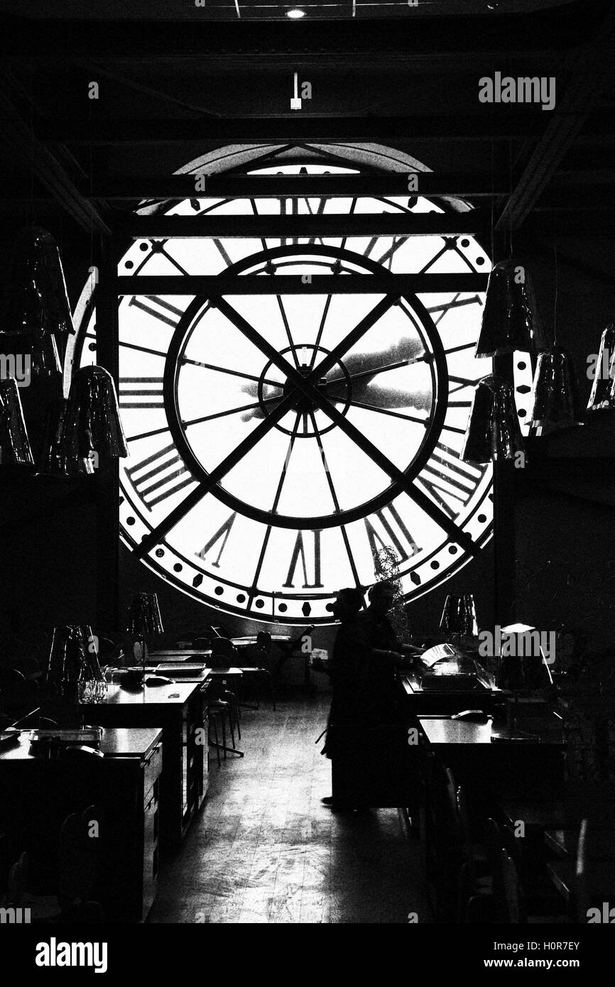 Orologio del Musee D'Orsay Foto Stock