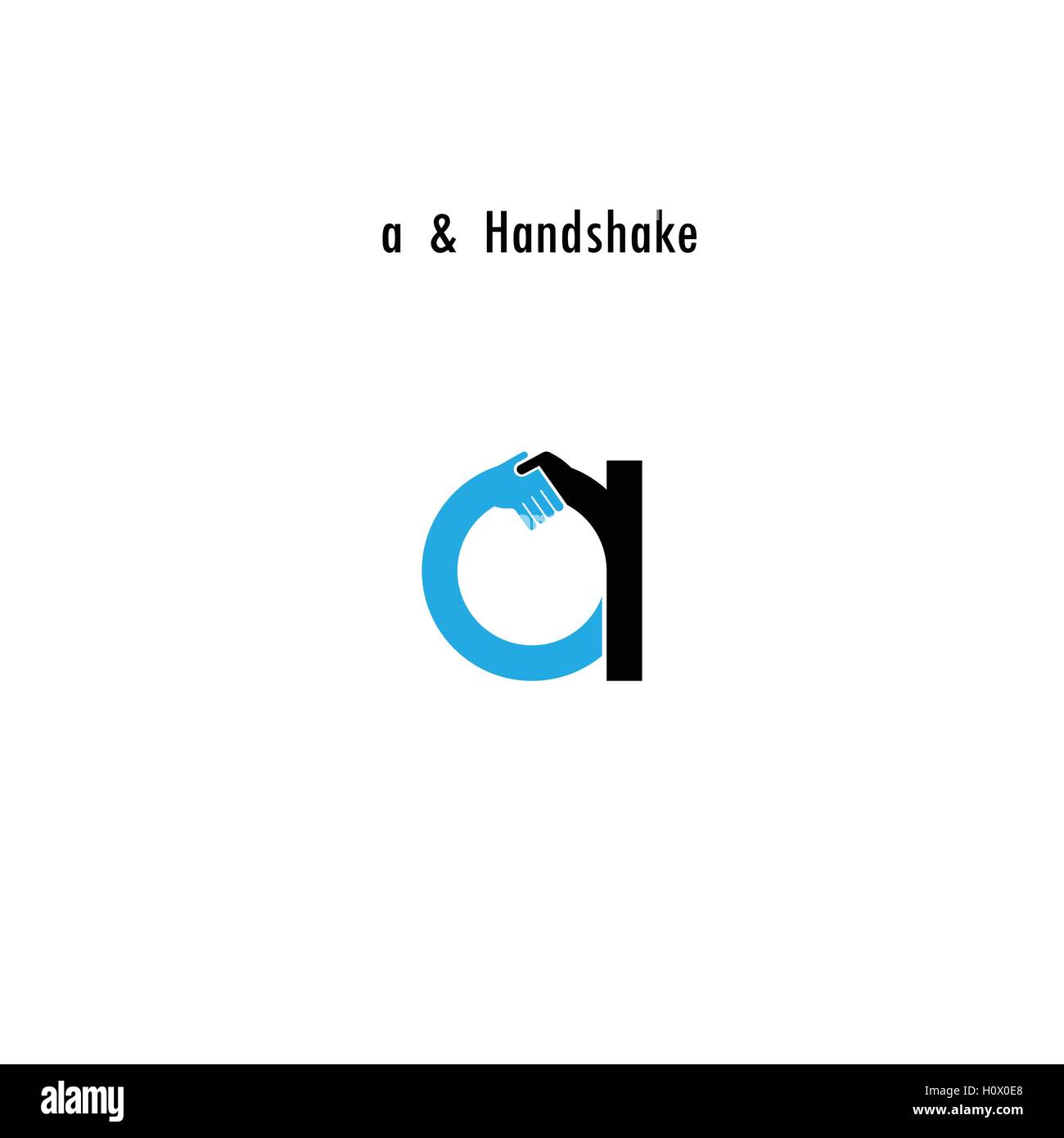 Creative Una- lettera astratta icona logo design template vettoriale.offerta Business,icona di partenariato.aziendali e per l industriale Illustrazione Vettoriale