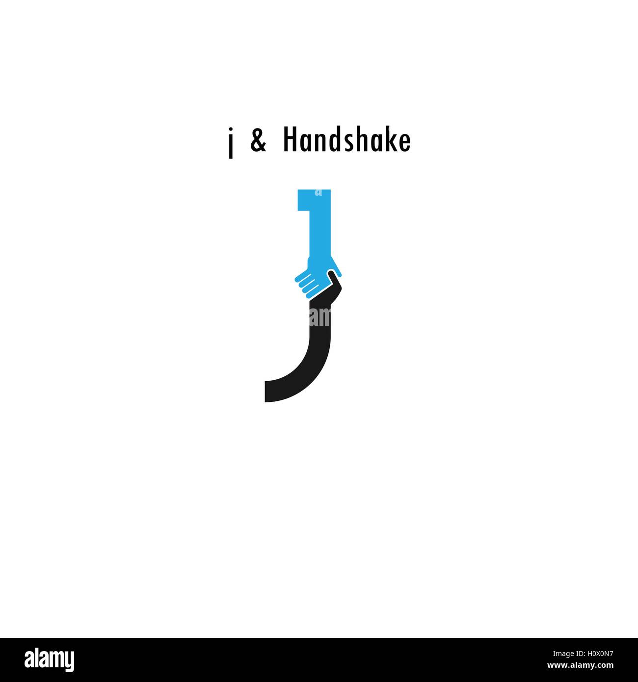 Creative J- lettera astratta icona logo design template vettoriale.offerta Business,icona di partenariato.aziendali e per l industriale Illustrazione Vettoriale