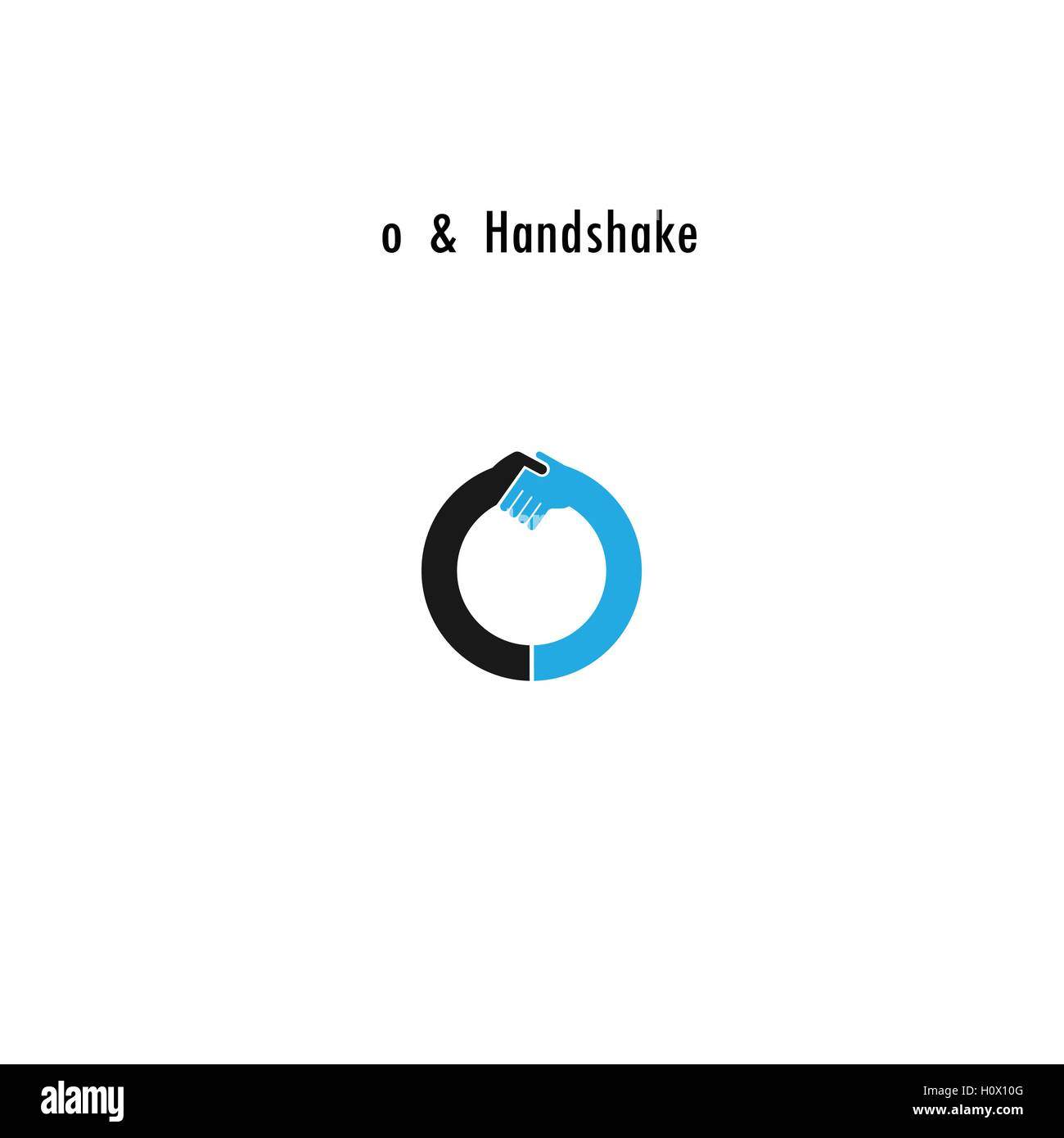 Creative O- lettera astratta icona logo design template vettoriale.offerta Business,icona di partenariato.aziendali e per l industriale Illustrazione Vettoriale