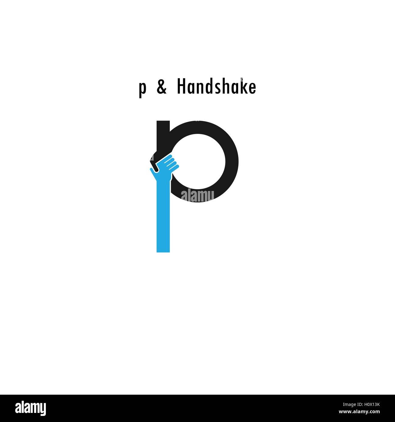 Creative P- lettera astratta icona logo design template vettoriale.offerta Business,icona di partenariato.aziendali e per l industriale Illustrazione Vettoriale