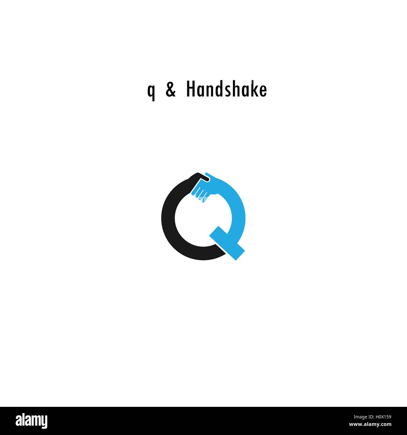 Creative Q- lettera astratta icona logo design template vettoriale.offerta Business,icona di partenariato.aziendali e per l industriale Illustrazione Vettoriale