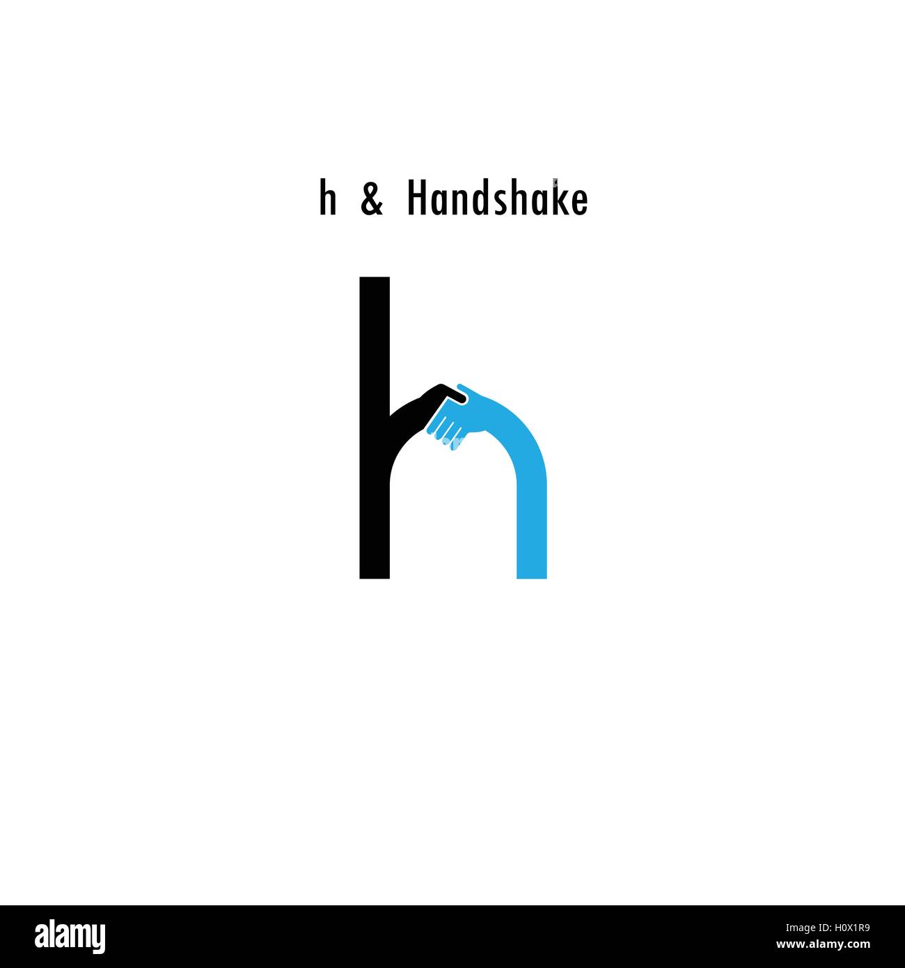 Creative H- lettera astratta icona logo design template vettoriale.offerta Business,icona di partenariato.aziendali e per l industriale Illustrazione Vettoriale