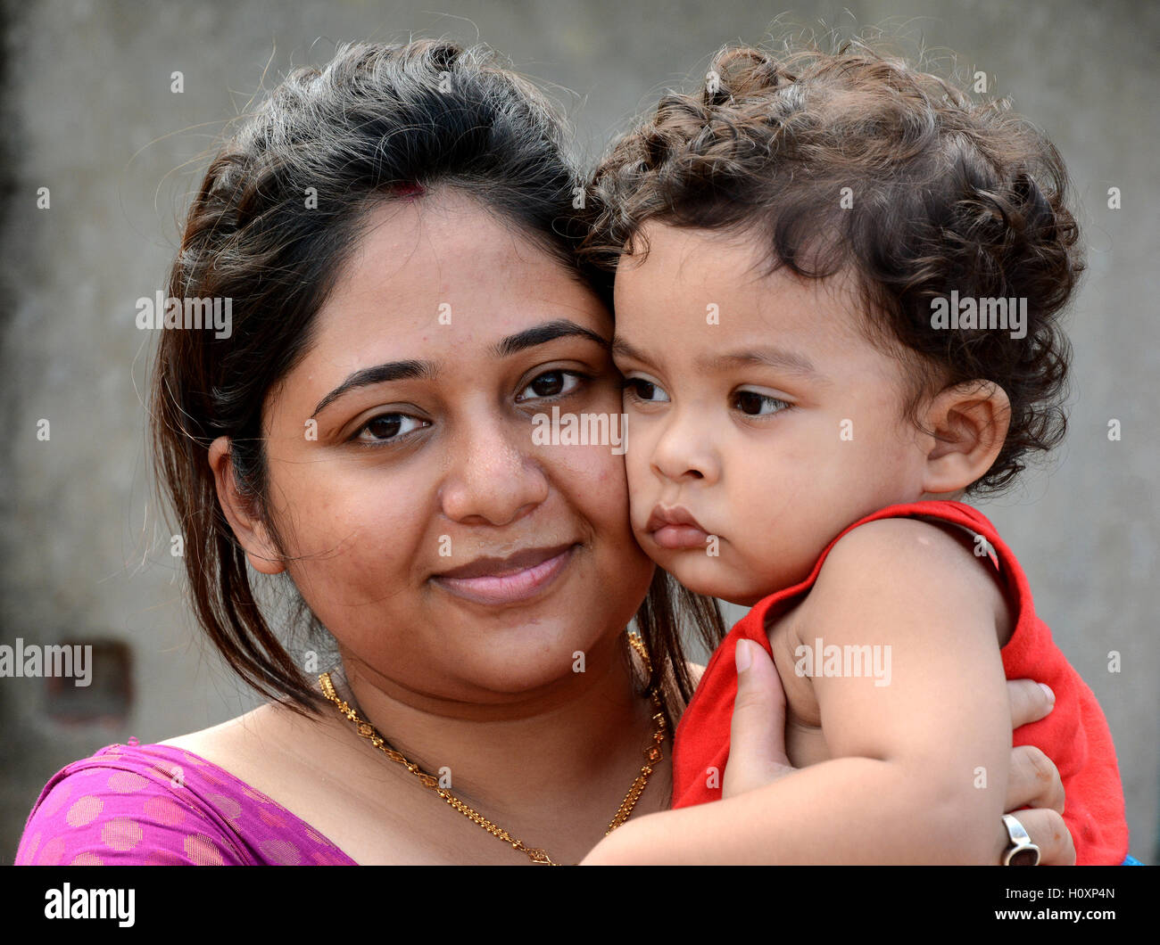 La madre e il bambino Foto Stock