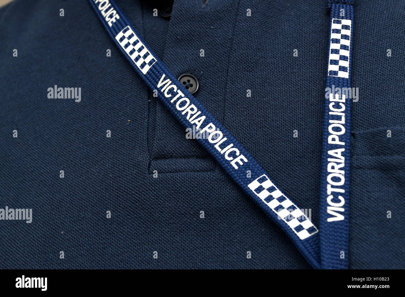 Solo foto (non un elemento reale) Victoria cordino di polizia Foto Stock