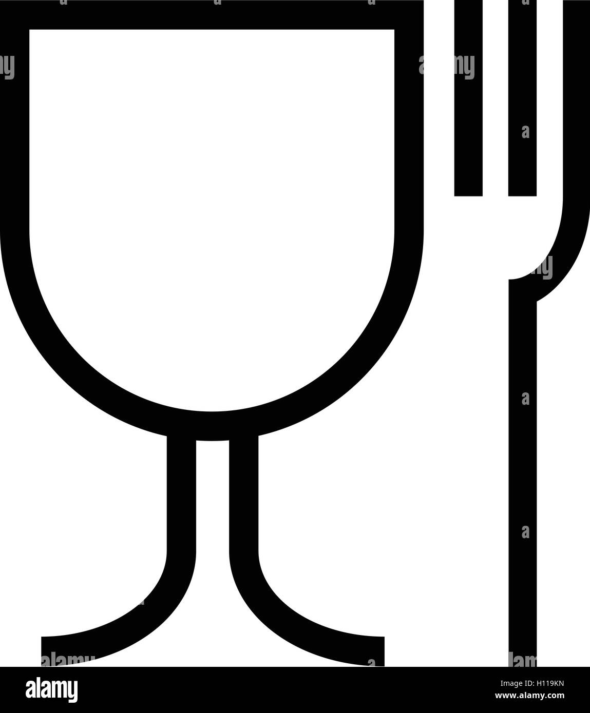 Qualità alimentare simbolo isolato. cibo sicuro segno. Qualità alimentare icona, illustrazione vettoriale. Illustrazione Vettoriale