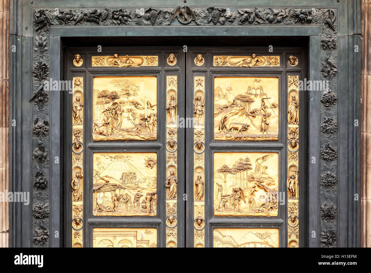 Golden Door in Firenze Foto Stock