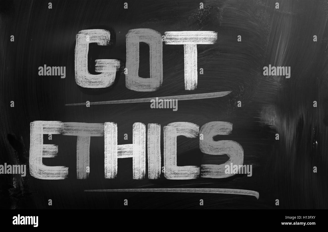 Ha ottenuto il concetto di etica Foto Stock