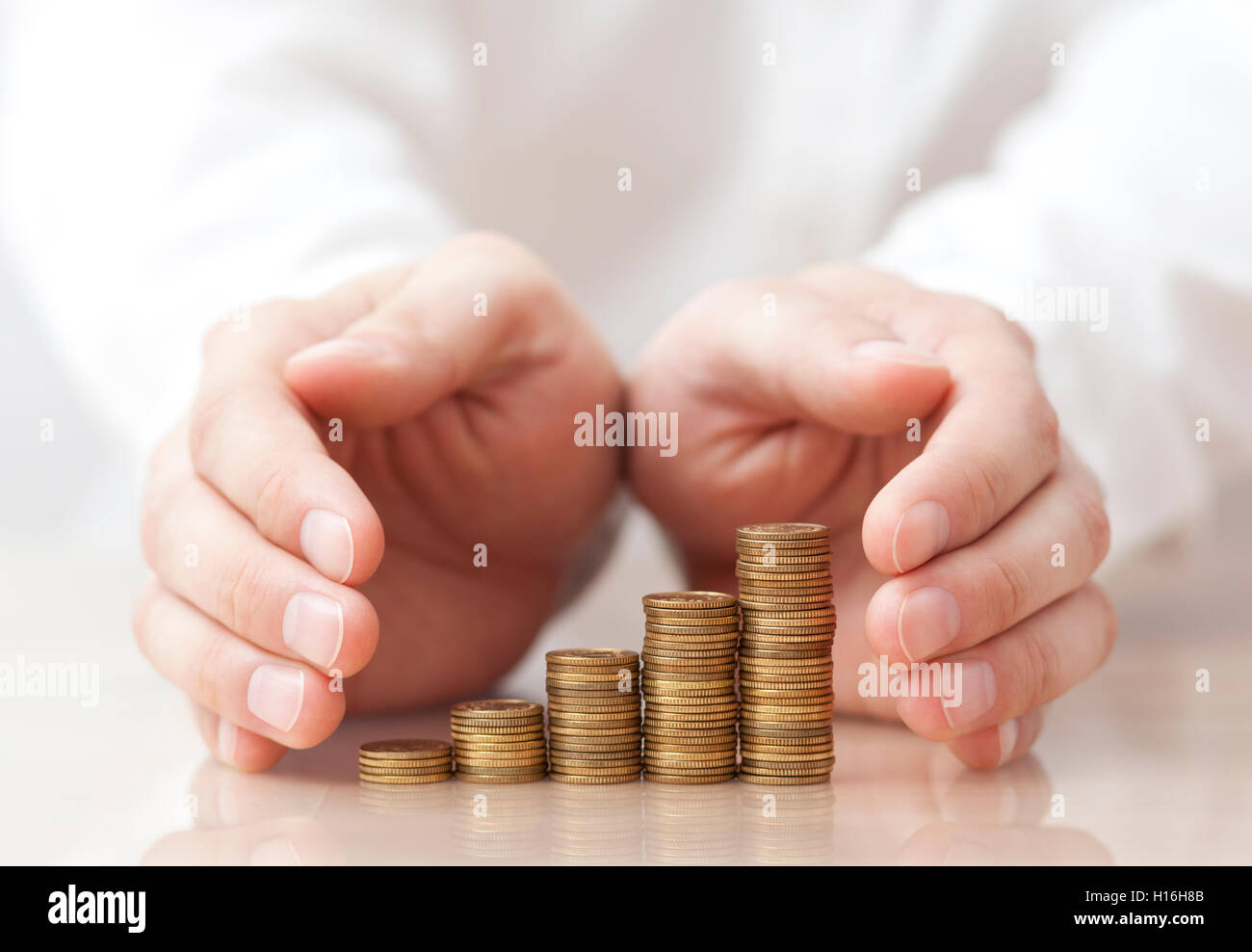 Proteggere il tuo denaro Foto Stock