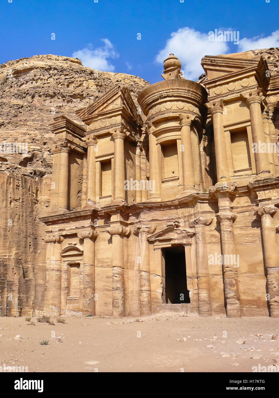 Monastero di Deir el di Petra, Giordania Foto Stock