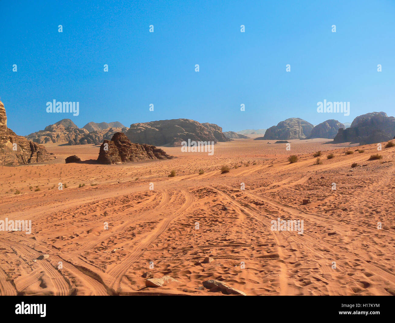Deserto di Wadi Rum, Giordania Foto Stock