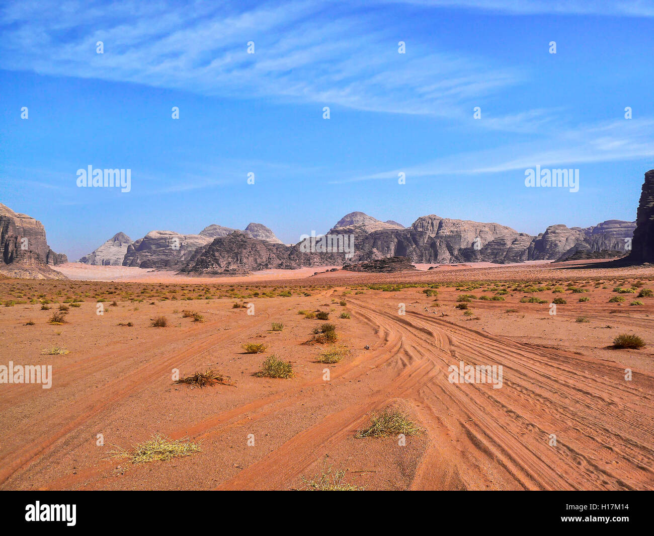 Deserto di Wadi Rum, Giordania Foto Stock