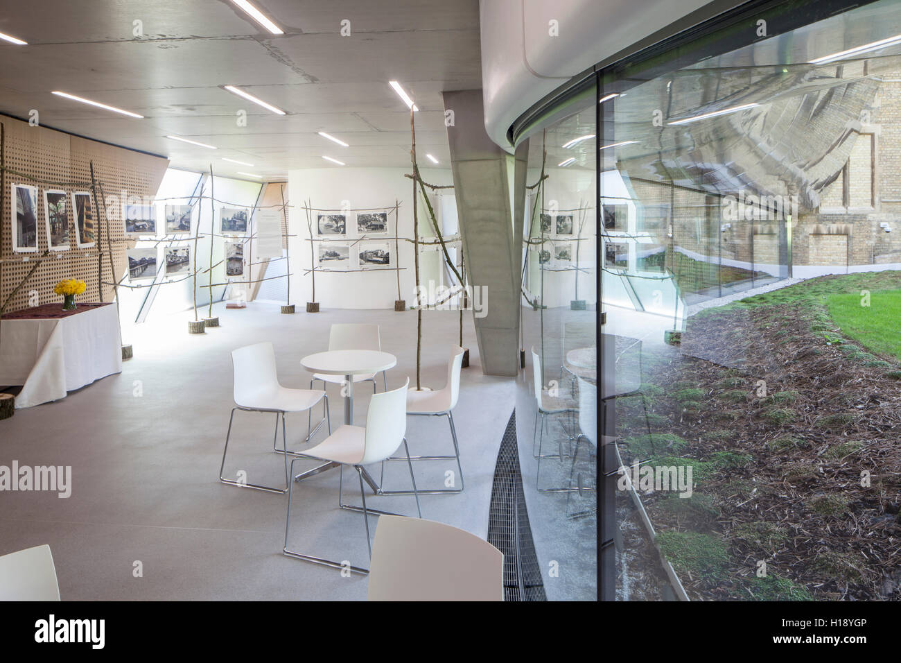 Zaha Hadid, Investcorp building , Medio Oriente Center,St Anthony's College di Oxford Foto Stock